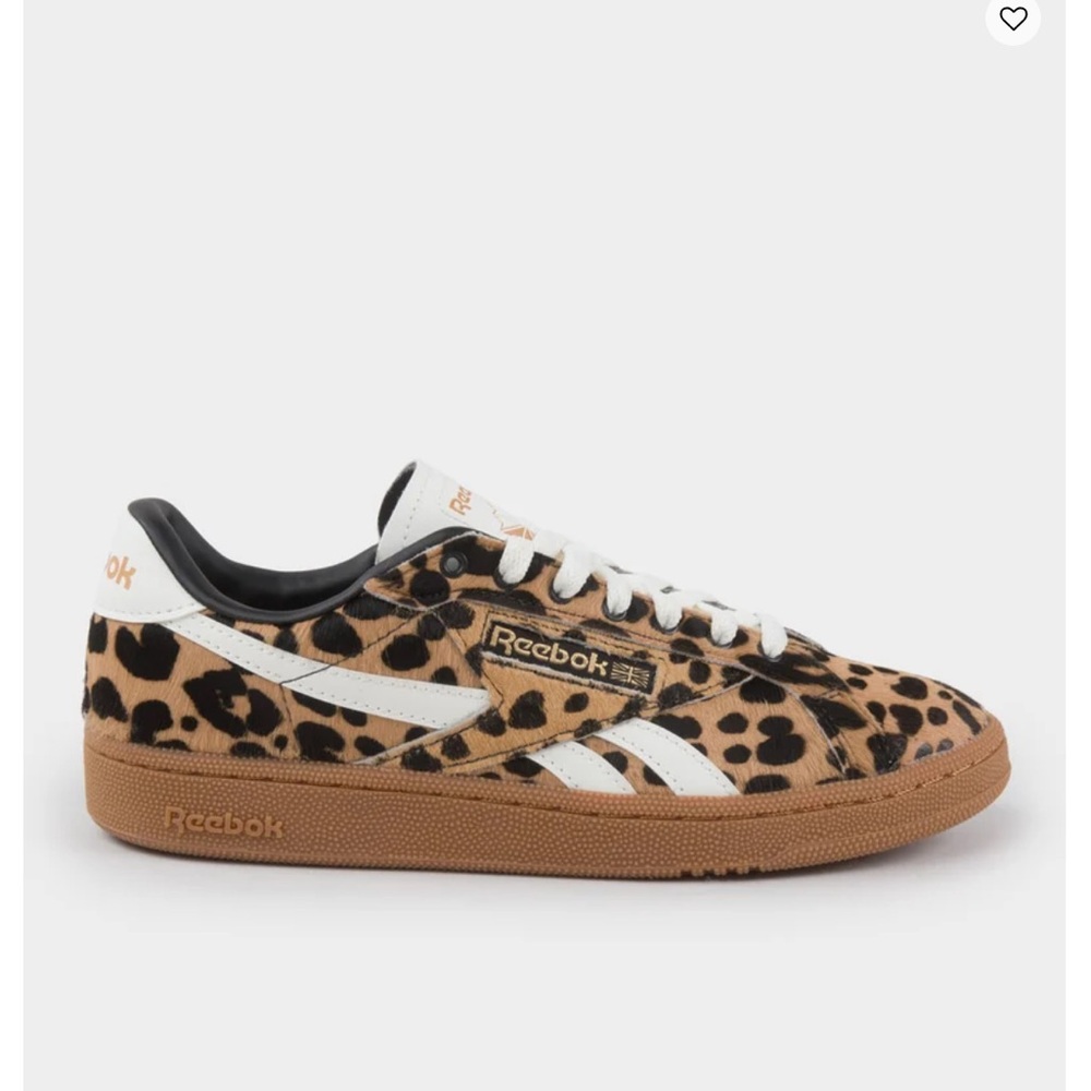Reebok Leopard Print Club C Grounds Sneakers - Sofia Richie Grainge